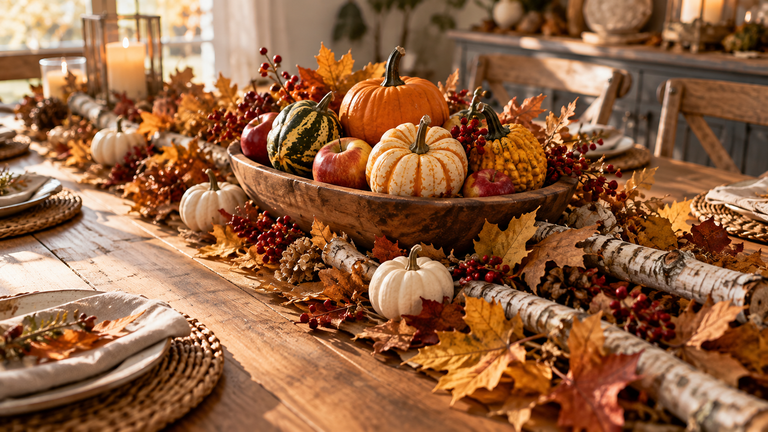 Decorating Your Thanksgiving Table with Nature’s Bounty: An Eco-Friendly Approach
