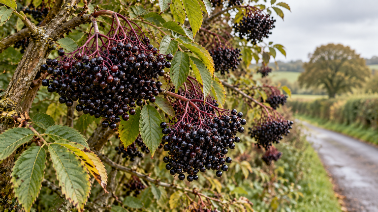 Foraging in Autumn: Fungi, Sloes, Elderberries, and Hazelnuts